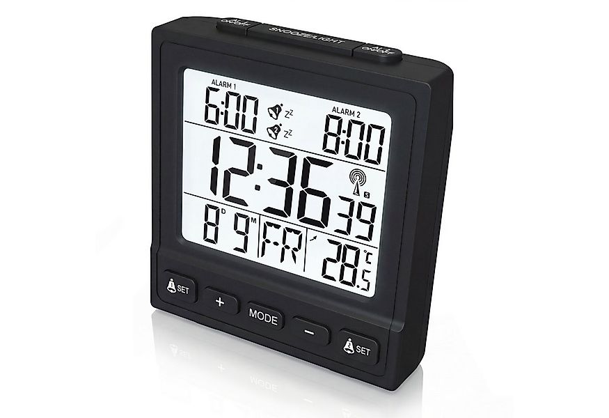 BEARWARE Wecker Reisewecker Digital, LCD-Display, Batteriebetrieb & DCF Uhr günstig online kaufen
