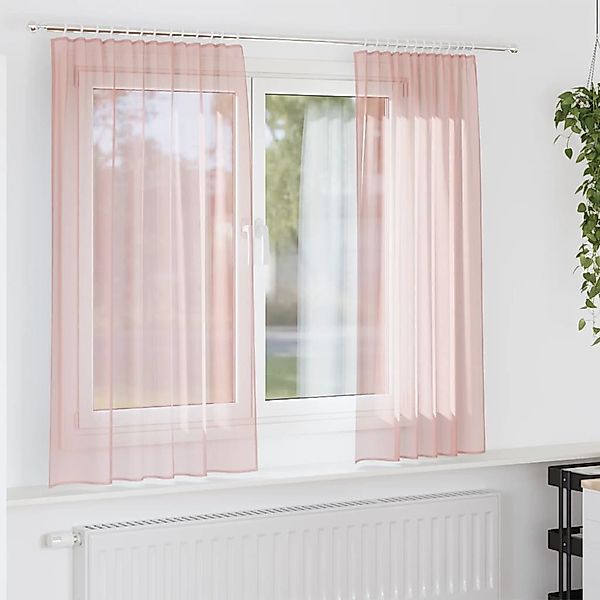 vidaXL Vorhang, Voile Vorhänge mit Schlaufen günstig online kaufen