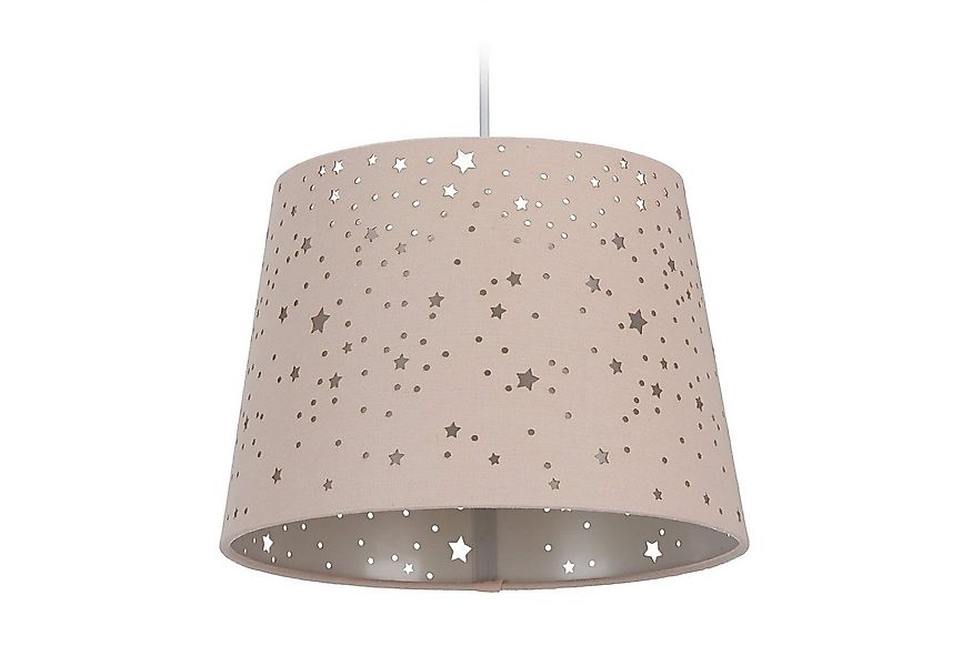 relaxdays Pendelleuchte Kinderzimmerlampe Sterne, Rosa günstig online kaufen