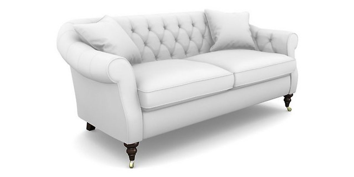 Xlmoebel Chesterfield-Sofa Neu Chesterfield Dreisitzer Stoffsofa Wohnzimmer günstig online kaufen