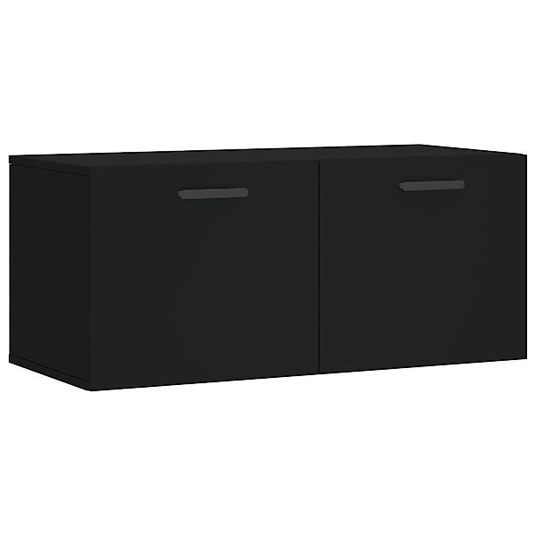 vidaXL Hängeschrank Wandschrank Schwarz 80x36,5x35 cm günstig online kaufen