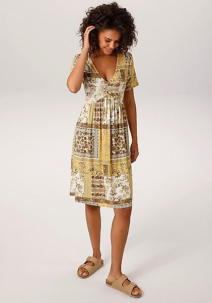 Aniston CASUAL Sommerkleid im fantasievollen Patch-Dessin- jedes Teil ein U günstig online kaufen