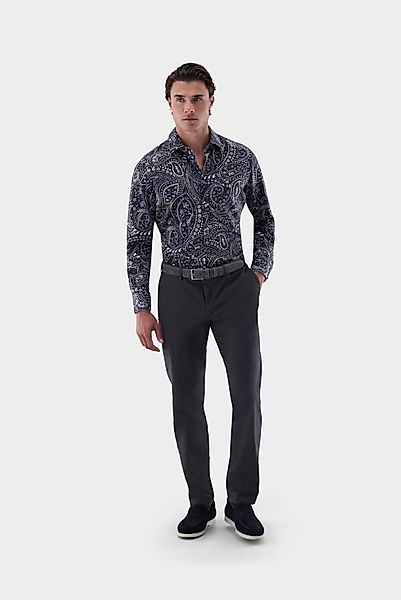 Popeline Hemd mit Paisley Druck Tailor Fit günstig online kaufen