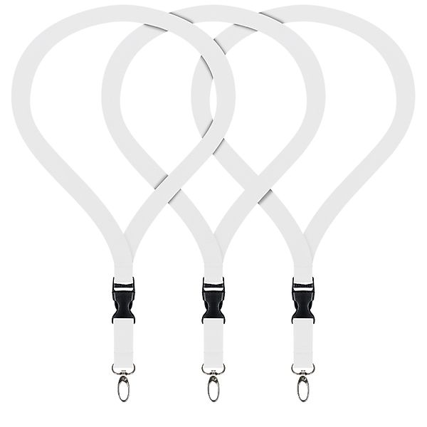 WEBBOMB Schlüsselanhänger 3x Lanyard unbedruckt Schlüsselbänder günstig online kaufen