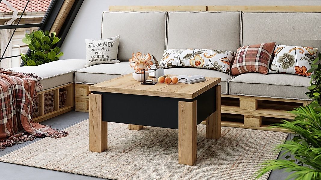 designimpex Couchtisch Design Oslo Tisch höhenverstellbar günstig online kaufen