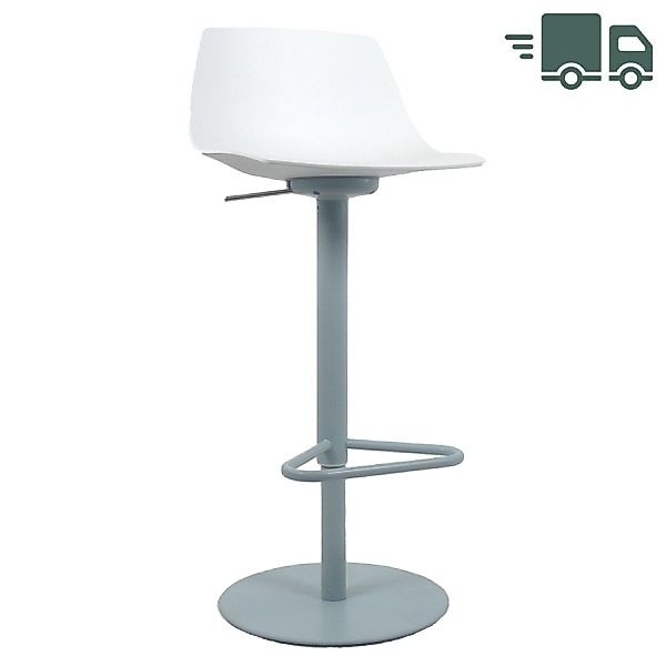 ABVERKAUF: lapalma MIUNN S104 Barhocker | Baydur weiss | Gestell Celeste | günstig online kaufen