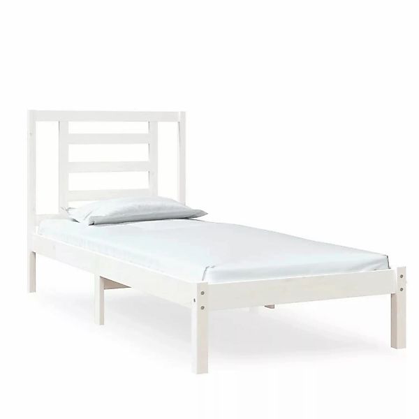 Vidaxl Massivholzbett Weiß 75x190 Cm 2ft6 Small Single günstig online kaufen