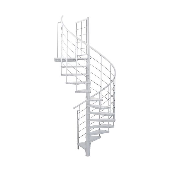 Minka Spindeltreppe Spino Smart Ø 160 cm Weiß günstig online kaufen