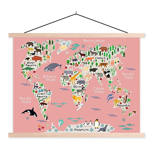 MuchoWow Poster Weltkarte - Kinder - günstig online kaufen