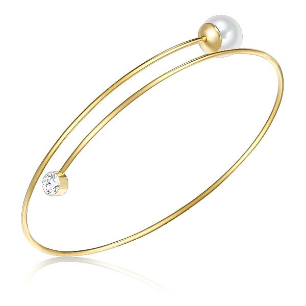 Lulu & Jane Perlenarmband gelbgold, Messing günstig online kaufen