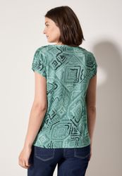Cecil Print-Shirt mit Tunnelzug am Saum günstig online kaufen