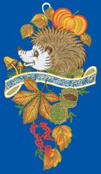 W. Reuter & Sohn - Plauener Spitze Fensterbild "Fensterbild "Herbstigel" fa günstig online kaufen