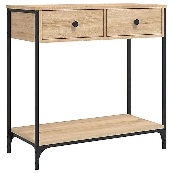 vidaXL Beistelltisch Konsolentisch Sonoma-Eiche 75x34,5x75 cm günstig online kaufen