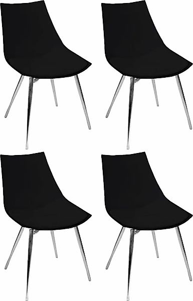 Kayoom Stuhl »Dakota 110 4er-Set, Kunstleder-Bezug, Sitzfläche aus Schaumst günstig online kaufen