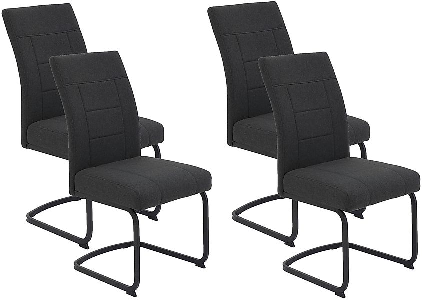 HELA Freischwinger »BRINDISI, Esszimmerstuhl« (Set) 4 Stk.XL-Sitz,Federkorb günstig online kaufen