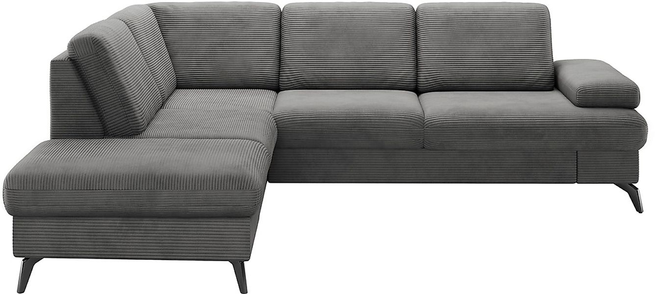 sit&more Ecksofa "Morris Jubi L-Form", inkl. Armteilfunktion und 1 Zierkiss günstig online kaufen