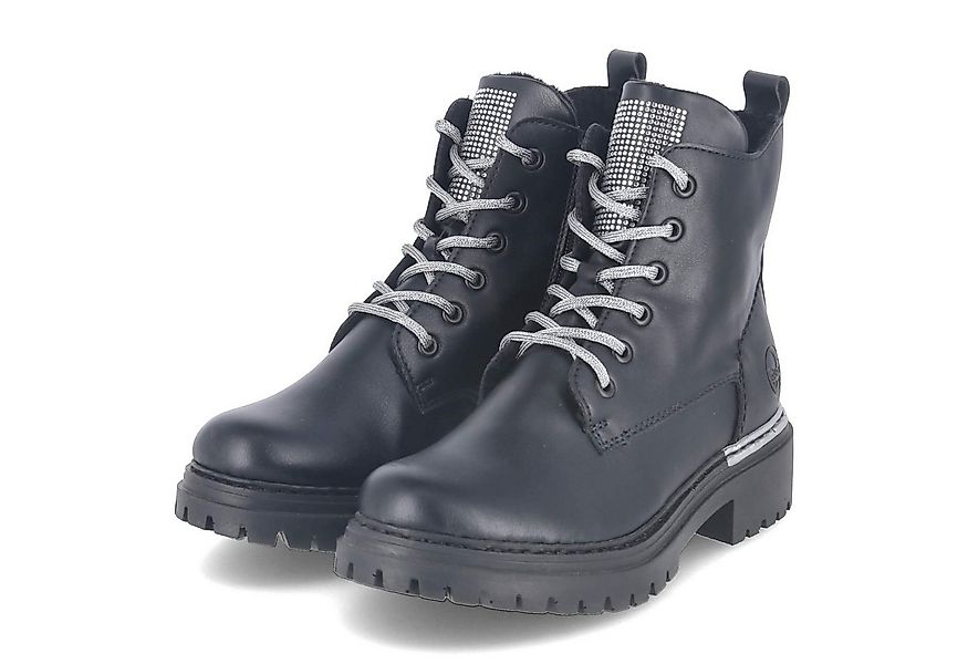 Rieker Rieker 72620-00 Damen Synthetik schwarz Schnürstiefel günstig online kaufen