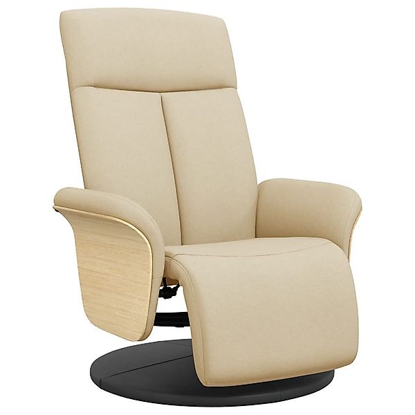 vidaXL Sessel Relaxsessel mit Fußteil Creme günstig online kaufen