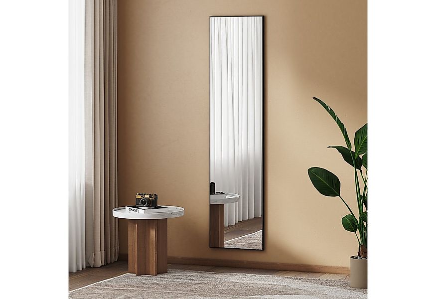 EMKE Standspiegel mit Haken Ganzkörperspiegel mit Rahmen 160x40cm, HD Groß, günstig online kaufen