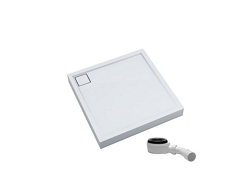 Aquabad® Duschwanne Komplettset FINCA, Quadrat, Acryl, 1-St., Duschwanne + günstig online kaufen