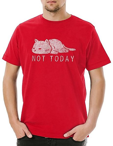 Urban Backwoods Print-Shirt Cat Not Today Herren T-Shirt Katze Liebe Cats K günstig online kaufen