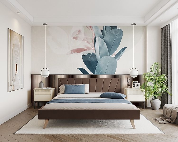 thematys Polsterbett Bett Stauraumbett aus Velours günstig online kaufen