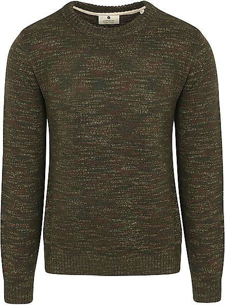 Anerkjendt Pullover Sune Wool Mix Melange Grün - Größe M günstig online kaufen