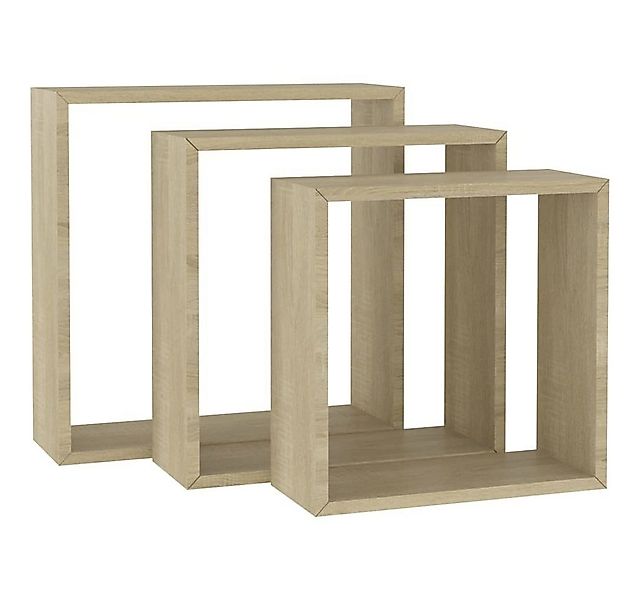 furnicato Regalwürfel Würfelregale 3 Stk. Sonoma-Eiche günstig online kaufen