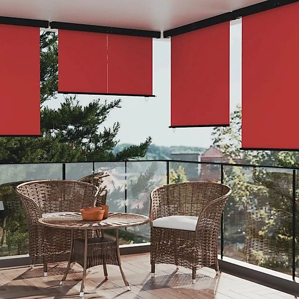 Vidaxl Balkon-seitenmarkise 160 × 250 Cm Rot günstig online kaufen