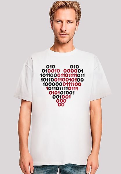 F4NT4STIC T-Shirt "I love you Binary Code Herz", Premium Qualität günstig online kaufen