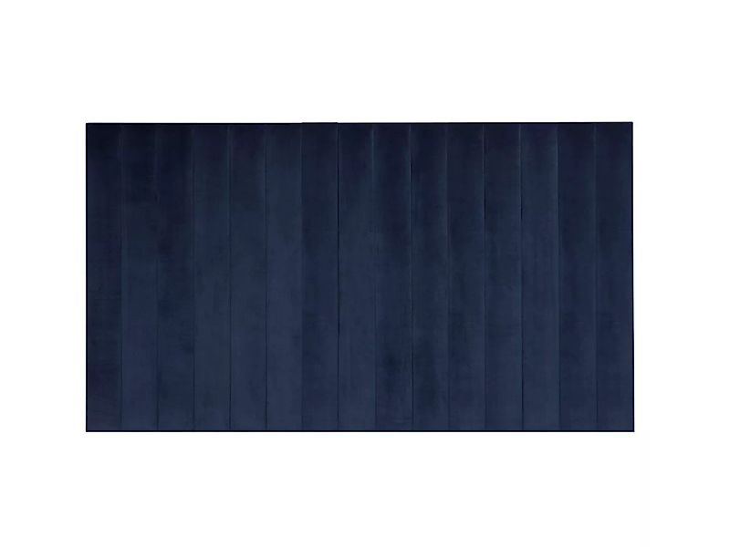 Wandpaneel Bettkopfteil - Samt - 220 cm - Blau - GONDA von Pascal Morabito günstig online kaufen