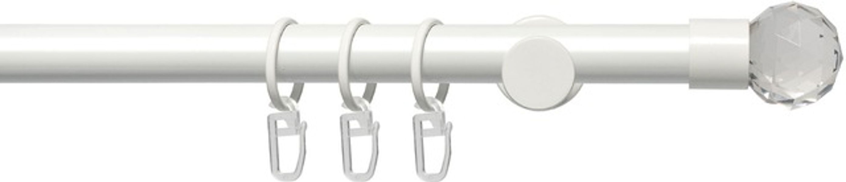 Liedeco Gardinenstange »Fertigstilgarnitur 20 mm Power Facettkugel« Ø 20 mm günstig online kaufen
