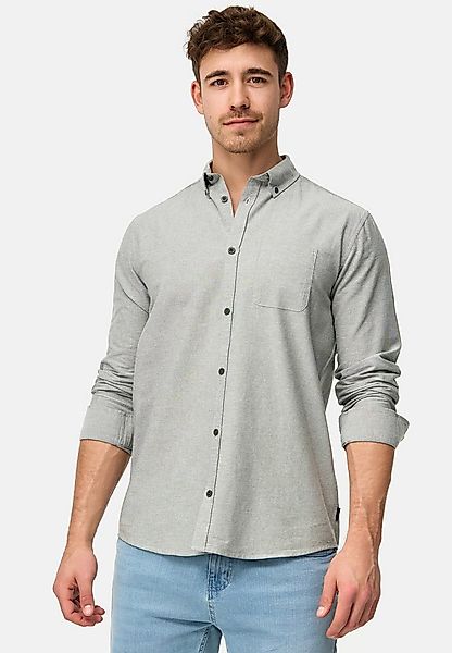 Indicode Langarmhemd Herren Kepner Herrenhemd Langarm mit Button-Down-Krage günstig online kaufen