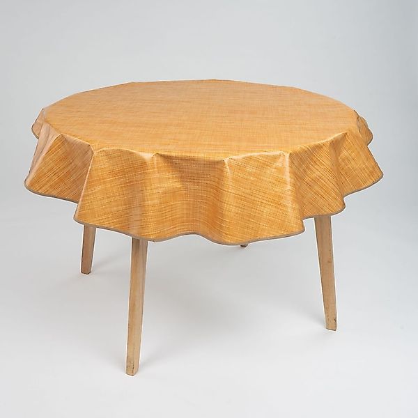 laro Tischdecke 140cm runde Wachstuchtischdecke Saum-Eingefasst günstig online kaufen