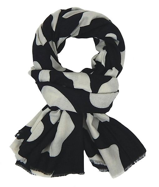 Ella Jonte Modeschal, weicher breiter Schal schwarz weiss Herbst Winterscha günstig online kaufen