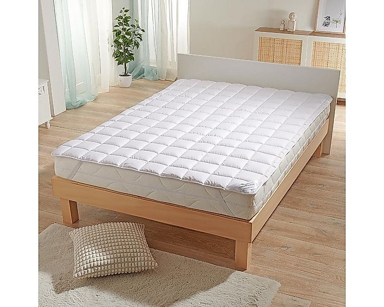 Matratzenschutzbezug Nature Schurwolle Matratzenauflage Topper TRAUMSCHLAF günstig online kaufen