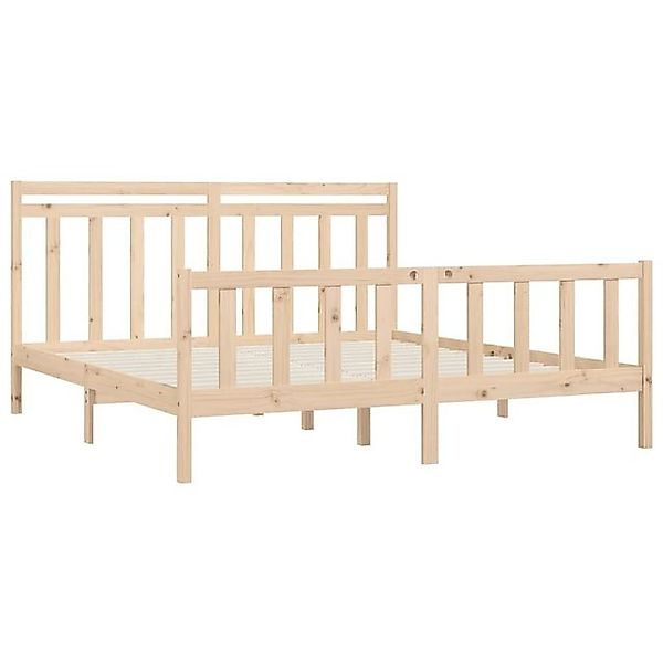 vidaXL Bettgestell Massivholzbett Kiefer 200x200 cm Bett Bettgestell Doppel günstig online kaufen
