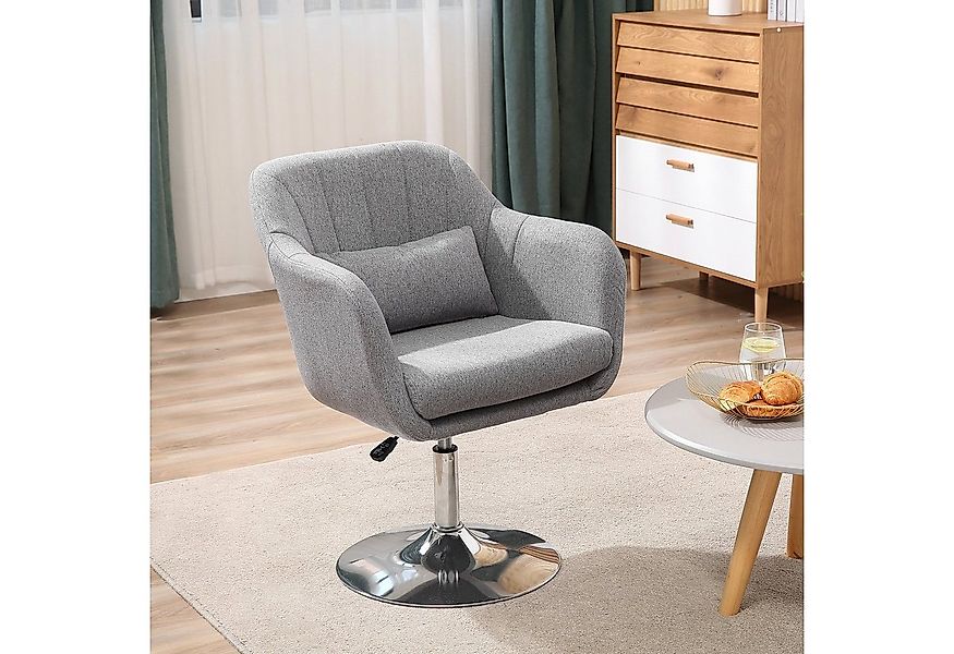 HOMCOM Relaxsessel mit Armlehne, Lendenkissen, Metallrahmen (gepolstert Dre günstig online kaufen