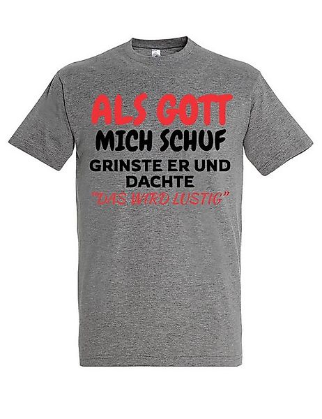 Youth Designz T-Shirt Als Gott mich günstig online kaufen