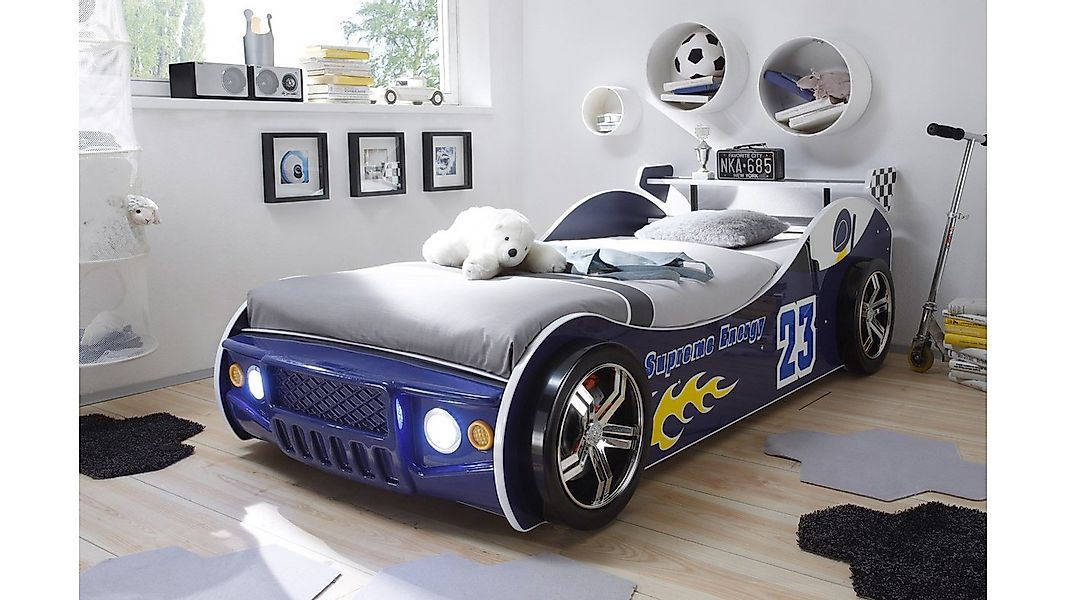 Bega Consult Autobett Autobett Energy MDF Kinderbett Bett blau lackiert ink günstig online kaufen