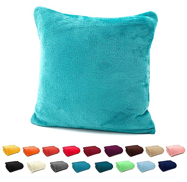 heimtexland Dekokissen Flanell Soft Kuschelkissen Plüsch Kissenbezug, super günstig online kaufen