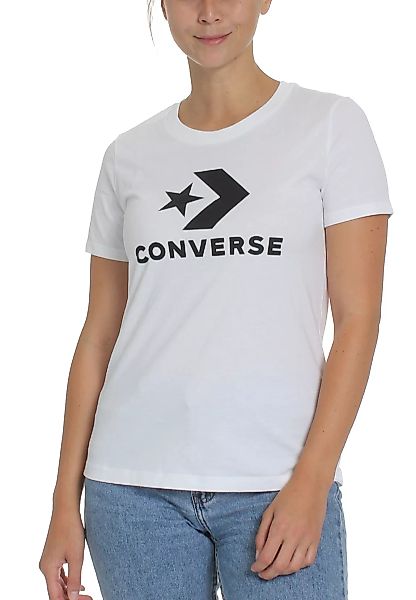 Converse T-Shirt Damen STAR CHEVRON TEE 10018569 102 Weiss günstig online kaufen