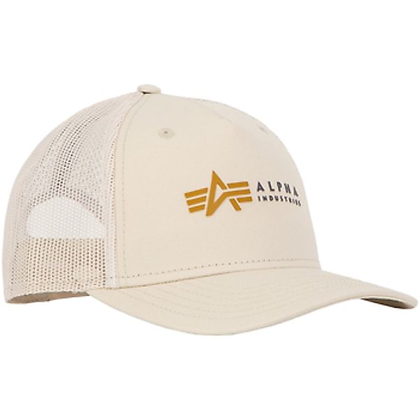 Alpha Industries  Schirmmütze Alpha Label Trucker Cap - jet stream white günstig online kaufen