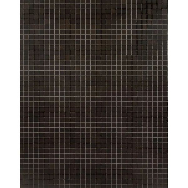 Mosaikmatte selbstklebend Alu gebürstet Schwarz 29 cm x 29 cm/ 30 mm x 30 m günstig online kaufen