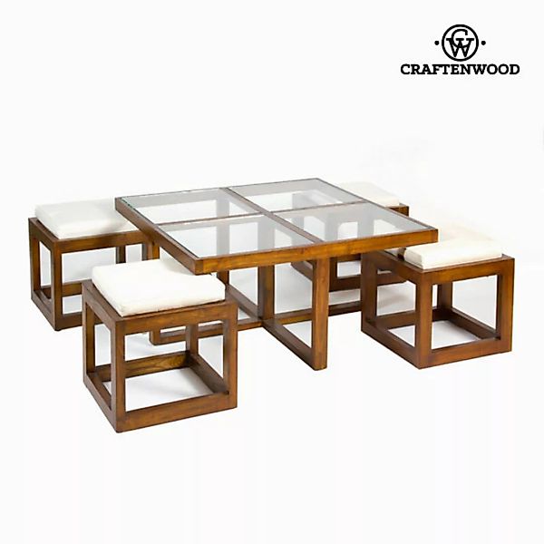 Tisch-set Mit Stühlen (90 X 90 X 45 Cm) (restauriert D) günstig online kaufen