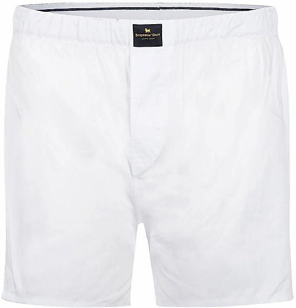 Steppin' Out Boxershort Poplin Weiß - Größe S günstig online kaufen