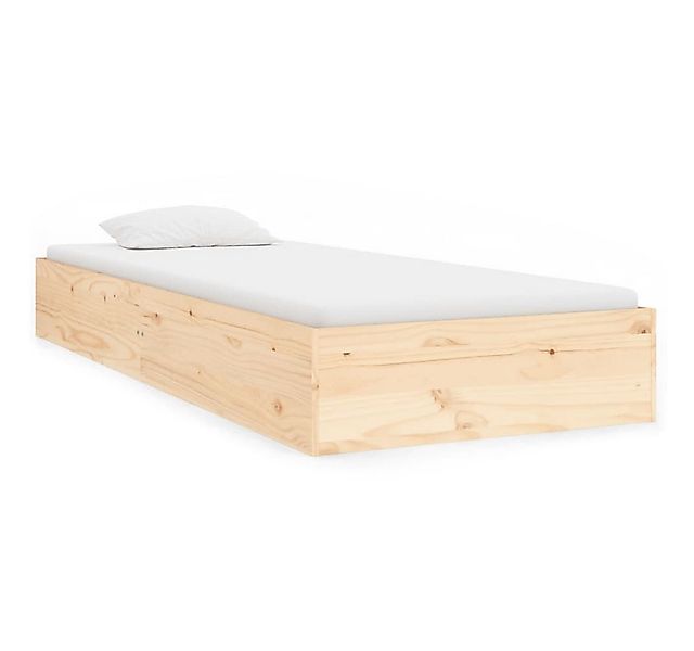 furnicato Bettgestell Einzelbett aus massivem Kiefernholz 193x92,5x23 cm na günstig online kaufen