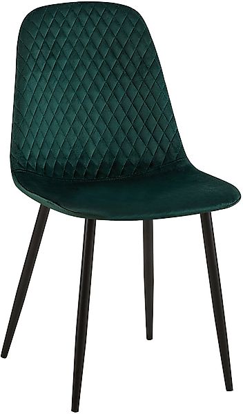CLP Esszimmerstuhl Giverny, Samt/ Stoff, Ziernähte, günstig online kaufen