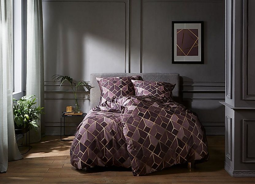 BETTWAESCHE-MIT-STIL Bettwäsche Mako Satin Bettwäsche Raute, Mako-Satin, 2 günstig online kaufen