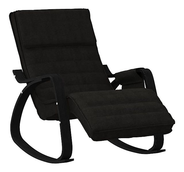 vidaXL Schaukelstuhl Schaukelstuhl Schwarz Stoff (1 St) günstig online kaufen